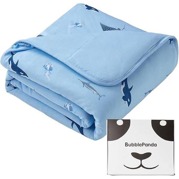 BubblePanda Rayon Bamboo Blanket 1.0 Tog Shark 76.2×101.6 cm