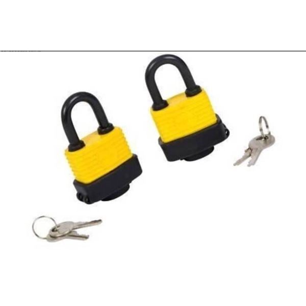 Shopmaster Laminated Steel Padlocks 2 Pack 40mm Weather Resistant