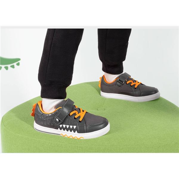 DREAM PAIRS KIDS[Storybook DinoStomper] Boys’ Lightweight Dinosaur Sneakers US Size 2