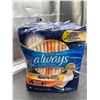 Image 2 : Lot of 2 Ultra Thin Overnight Pads with Flexi-WingsPack of 38  Size 4