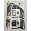 Image 2 : Kingston Canvas Select Plus 64GB microSD Card with Adapter, 2-Pack
