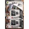Image 1 : Kingston Canvas Select Plus 64GB microSD Card with Adapter, 2-Pack