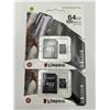 Image 2 : Kingston Canvas Select Plus 64GB microSD Card with Adapter, 2-Pack