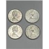 Image 3 : 4 Canadian 25-Cent Coins, 1867-1967 Centennial, Lynx Design