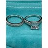 Image 6 : Sterling Silver Wedding Ring Set with Cubic Zirconia Stones