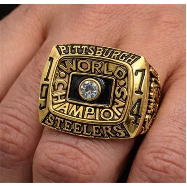 Pittsburgh Steelers 1974 World Champions Super Bowl IX Replica Ring