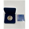 Image 2 : 1987 Canadian Gold Plated Silver Dollar Featuring Loon Design