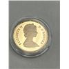 Image 4 : 1987 Canadian Gold Plated Silver Dollar Featuring Loon Design