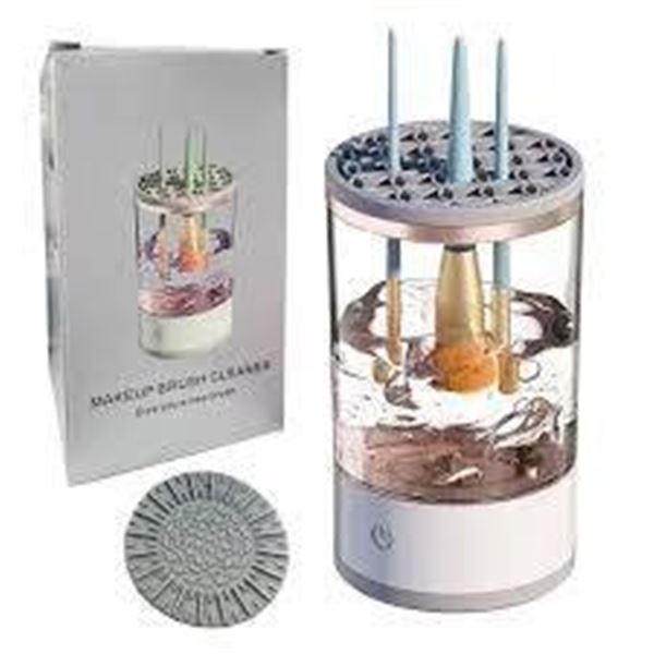 LOT OF 2 Makeup Brush Cleaner with Rotational Design for Efficient Cleaning