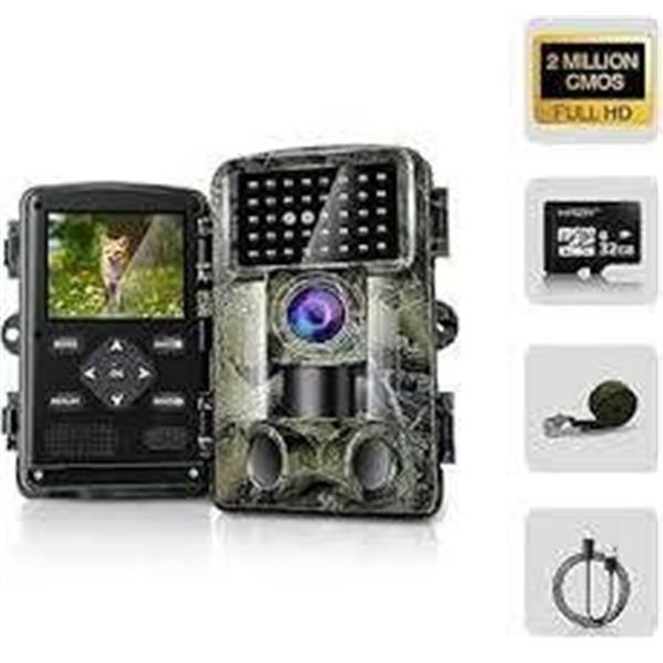 HAZA PR800 Trail Camera with 58MP, 2-Inch Display for Outdoor Use