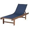 Image 1 : Montlake FadeSafe Chaise Slip Cover, Navy Blue 105 x 51 x 5 cm