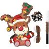 Image 1 : Reindeer Themed Festive Pinata With Accessories