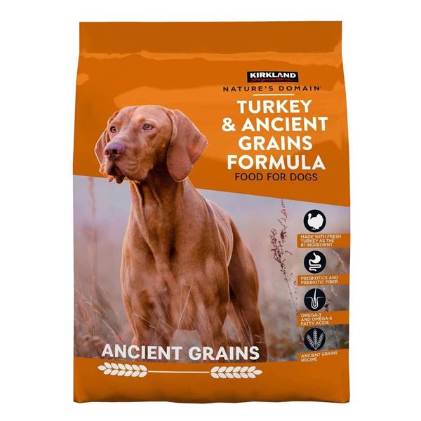 Kirkland Turkey & Ancient Grains Dog Food, 15.87 kg, Item 1538725