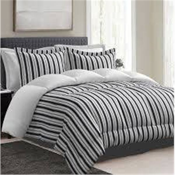 Comfy Bamboo World Graham Comforter Set, Queen Size, 7 Pieces