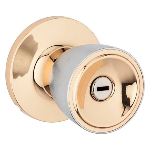 LOT OF 2 Elements by Weiser Beverly Passage Door Knob in Bronze/Chrome Finish