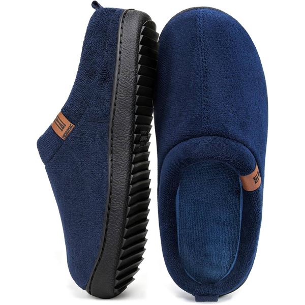 Dearfoams Men’s Memory Foam Slippers Size M/M (9-10)
