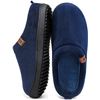 Image 1 : Dearfoams Men’s Memory Foam Slippers Size M/M (9-10)