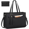 Image 1 : RAINSMORE Laptop Bags for Women 15.6 Inch Work Tote Bags Leather Laptop Tote Waterproof Computer Bag