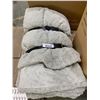 Image 3 : Gray Faux Sheepskin Throw Blankets with Straps