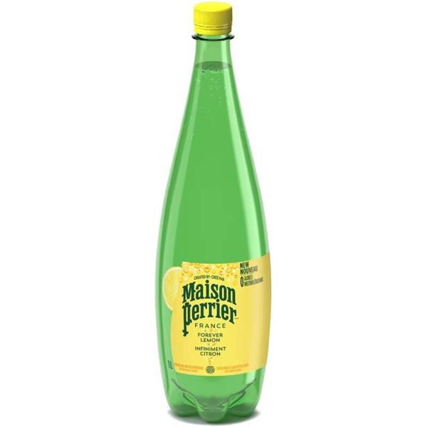 Maison Perrier Lemon Flavored Sparkling Water, 12 x 1L Bottles