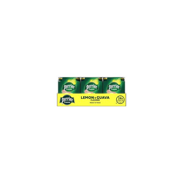 Perrier Lemon & Guava Sparkling Juice Beverage 4 x 330 mL Cans (6 Packs)