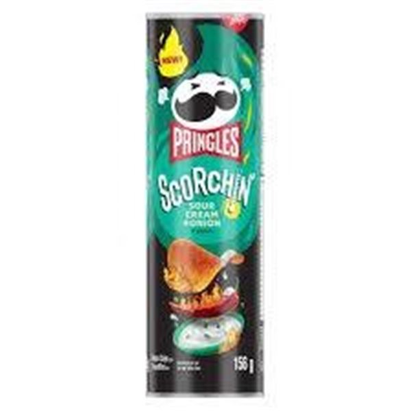 Pringles Scorchin’ Hot Sour Cream and Onion – 14 x 156g Cans