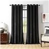 Image 1 : 2-Piece Velvet Curtain Set, 52 x 84 Inches, X003JEPRID