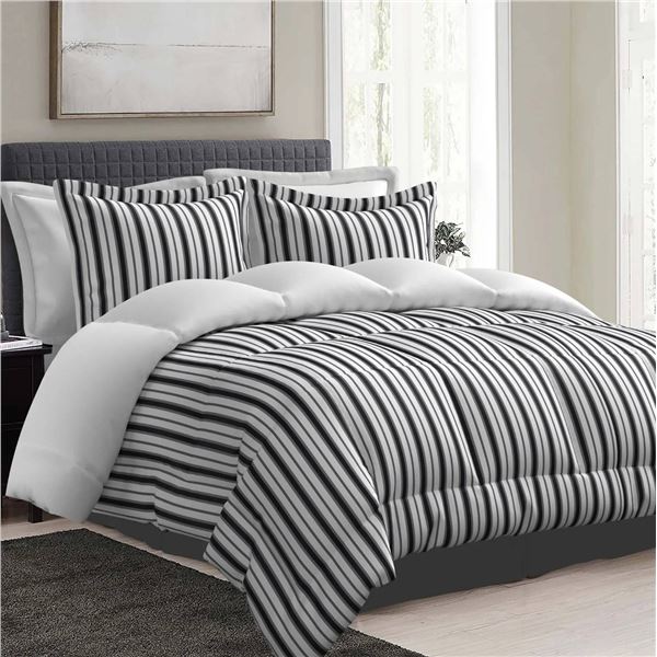 Comfy Bamboo World Graham Comforter Set, King, 7 Pieces