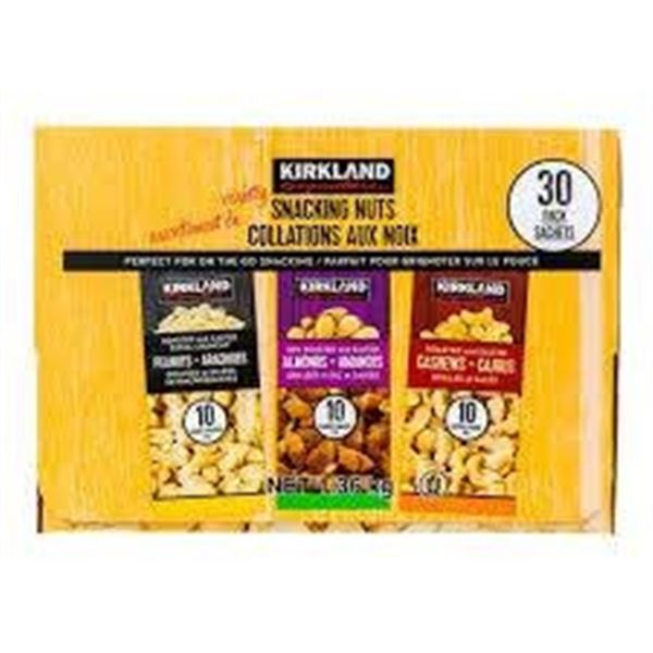 Kirkland Variety Pack Snacking Nuts 1.36 kg (30 Sachets)