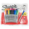 Image 1 : Sharpie Permanent Markers Set, 24-Count, Assorted Colors