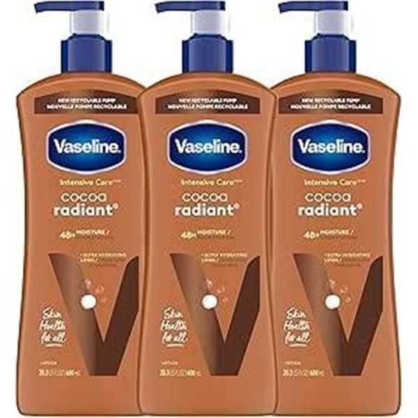 Vaseline Cocoa Radiant Moisturizing Lotion – Pack of 2 (600 ml Each)