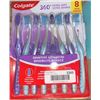 Image 1 : Colgate 360 Extra Soft Sensitive Toothbrush, 8-Pack