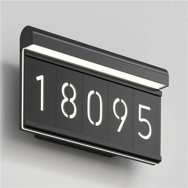 Artika Bowen LED Address Wall Light with Numbers Set