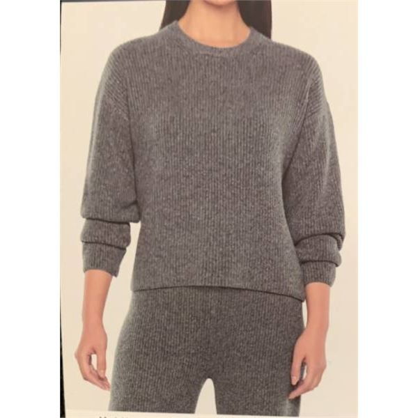 Gap Women’s Knit Long-Sleeve Sweater, Gray, Size Medium (M/M)