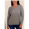 Image 1 : Tommy Hilfiger Women’s Gray Cable Knit Sweater Long Sleeve S/P