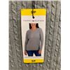 Image 3 : Tommy Hilfiger Women’s Gray Cable Knit Sweater Long Sleeve S/P
