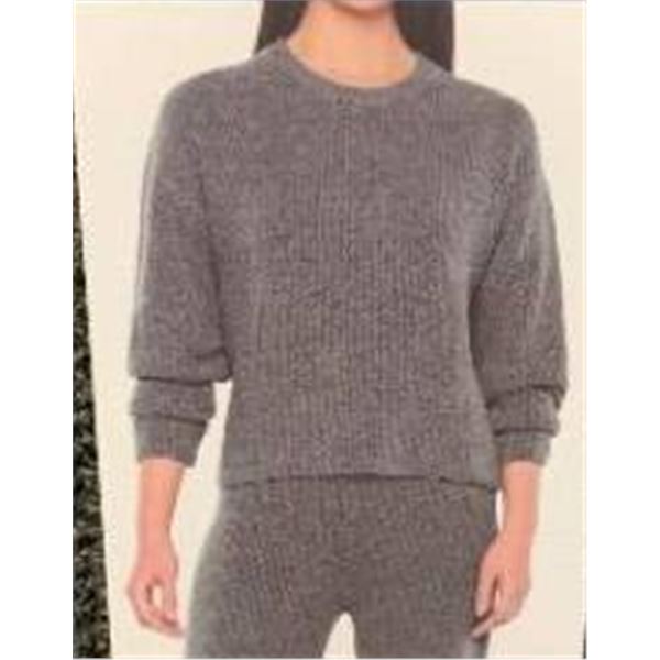 Gray Knit Sweater With Tag Displayed