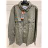 Image 2 : Hurley Men’s Long-Sleeve Button-Up Shirt, Size XXL, Grey