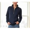 Image 1 : Danskin Women’s Half-Zip Pullover Sweatshirt in Blue, Size Small