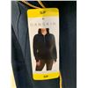 Image 3 : Danskin Women’s Half-Zip Pullover Sweatshirt in Blue, Size Small