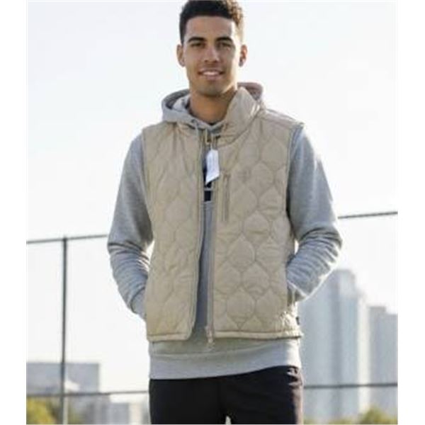 Bench Quilted Vest Beige, Size Large, Made in Cambodia