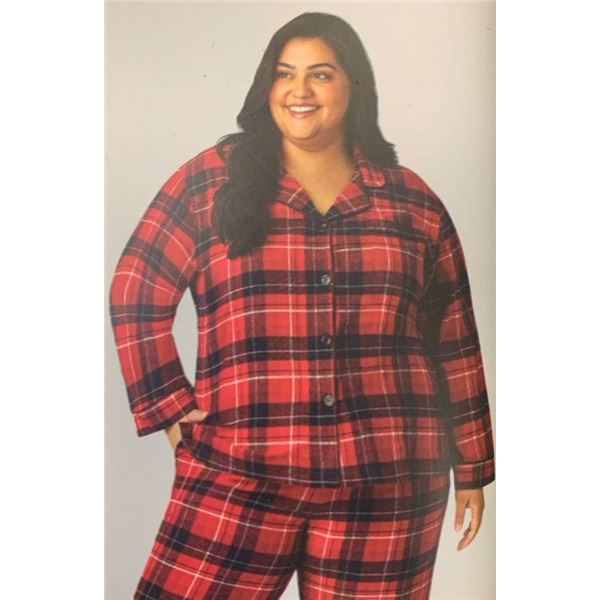 BedHead Pajamas 2-Piece Cotton Pajama Set XL/TG Red Plaid