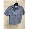 Image 2 : Hurley Short-Sleeve Button-Up Shirt, Denim Blue, Size M