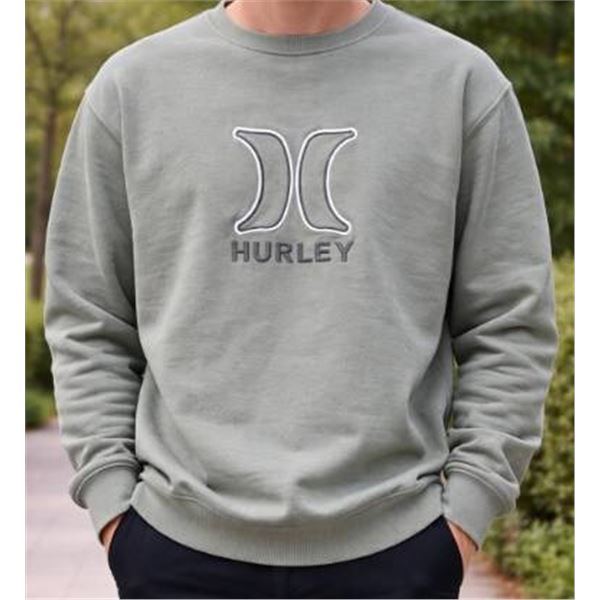 Hurley Sweatshirt in Size Medium, Made in Cambodia