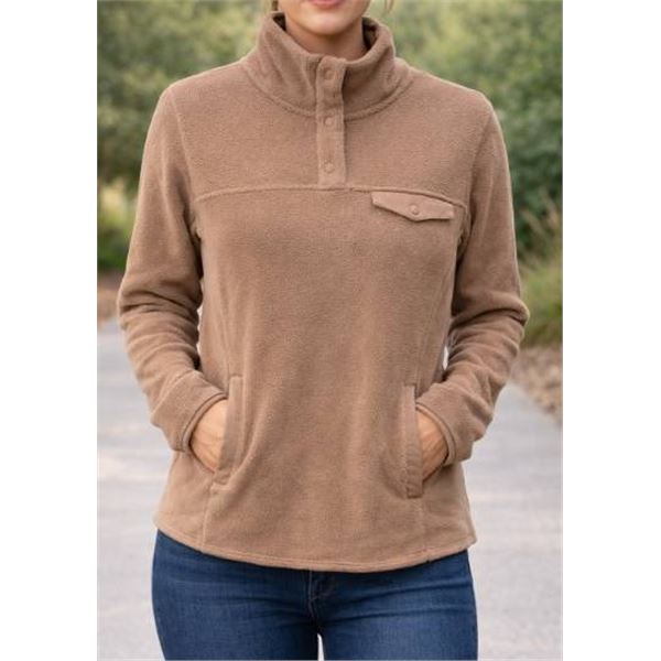 32 Degrees Heat Beige Fleece Jacket, Size M/M