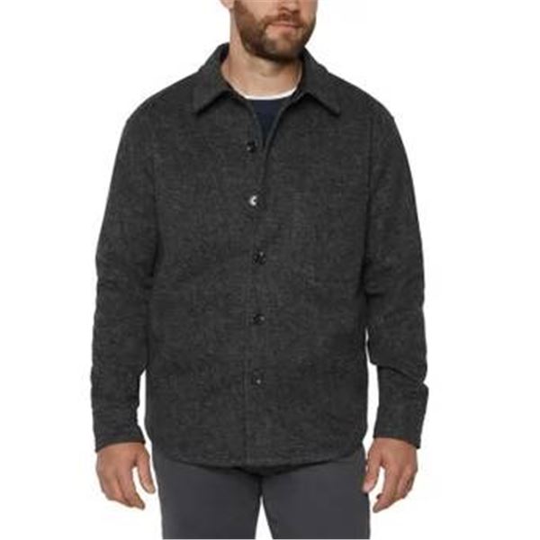 Banana Republic Heritage Shirt Jacket, Large, Gray