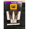 Image 3 : CAT Men’s Fleece-Lined Canvas Pants, 40×32, Black