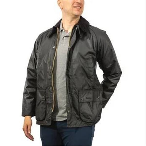 Barbour Bedale Wax Jacket – Black, Size 40