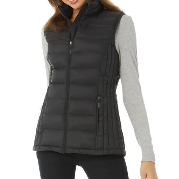 32 Degrees HEAT Women’s Puffer Vest, Size L, Gray