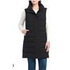 Image 1 : Sanctuary Women’s  Puffer Long Vest, Black, Size L/G